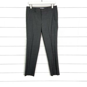 Vince Side Strapping Pant Wool Dressy Trouser Pants Grey Gray 6